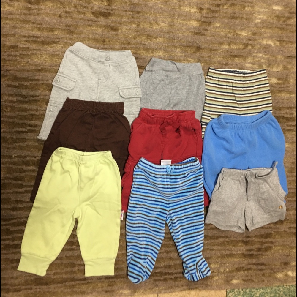 Baby pants size- 3-6m. lot of 9 pieces   #(12)